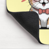 Cat in Energy Saving Mode Mousepad (Ecke)