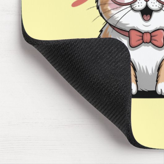 Cat in Energy Saving Mode Mousepad (Ecke)