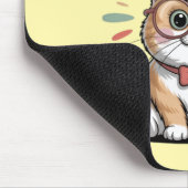 Cat in Energy Saving Mode Mousepad (Ecke)