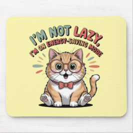 Cat in Energy Saving Mode Mousepad