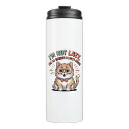 Cat in Energy Saving Mode Thermosbecher