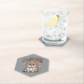 Cat in Energy Saving Mode Untersetzer (Vor Ort)