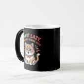 Cat in Energy Saving Mode Verwandlungstasse (Vorderseite Links)