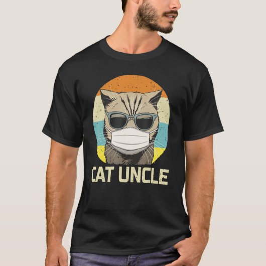 Cat in Face Mask Sonnenbrille Quarantine Funny Bes T-Shirt (Vorderseite)