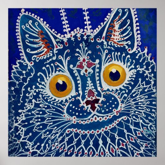"Cat in Gothic Style" von Louis Wain Poster (Vorne)