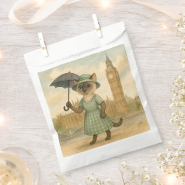 Cat in London bei Big Ben England Geschenktütchen