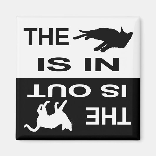 Cat In/Out 2 Magnet (Vorne)