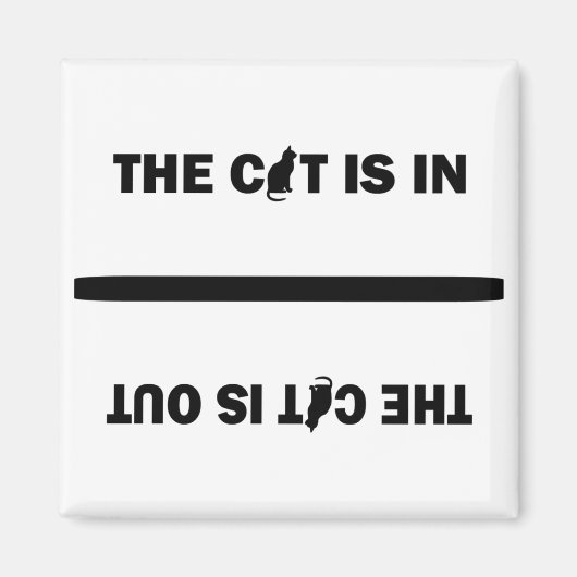 Cat In/Out Magnet (Vorne)