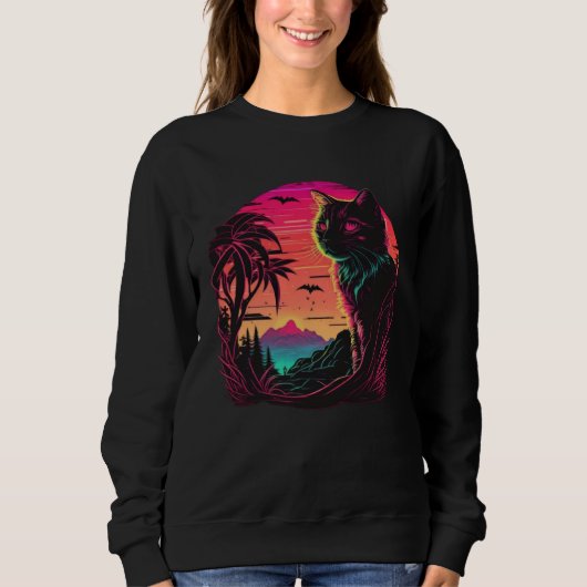 Cat in Paradise Sweatshirt (Vorderseite)