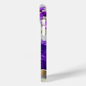 Cat in Purple Yarn and Flowers Case-Mate iPhone Hülle (Rückseite / Links)