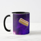 CAT IN SPACE WITH HOT DOGS funny COFFEE MUG Tasse (Links)