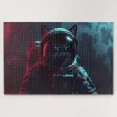 Cat in Spacesuit Jigsaw Puzzle to have fun with (Horizontal)