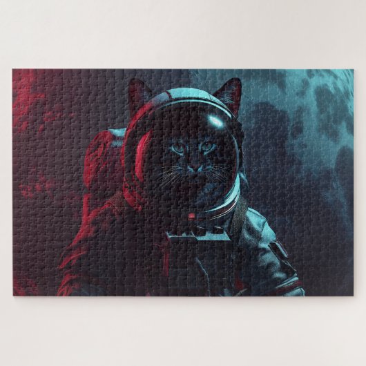 Cat in Spacesuit Jigsaw Puzzle to have fun with (Horizontal)