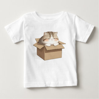 Cat in the Box Baby T-shirt