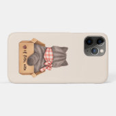 Cat in The Box iPhone Case (Rückseite (Horizontal))