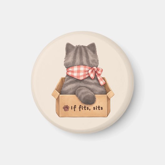 Cat in The Box Magnet (Vorne)