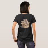 Cat in the Box Shirt (Schwarz voll)