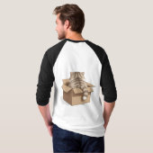 Cat in the Box Shirt (Schwarz voll)