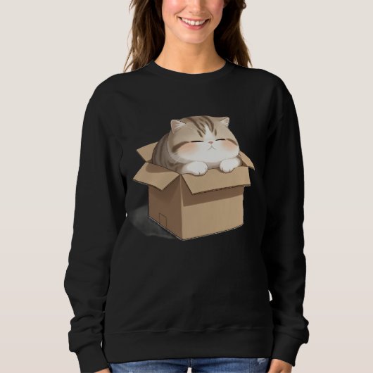 Cat in the Box Shirt (Vorderseite)