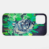 Cat in the garden iPhone hülle (Rückseite (Horizontal))