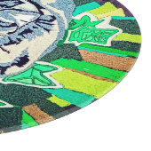 Cat in the garden schneidebrett (Ecke)