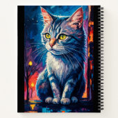 Cat in the Night Notizblock (Rückseite)