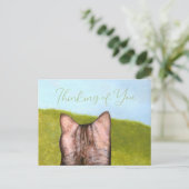 Cat in the Window  Postkarte (Stehend Vorderseite)