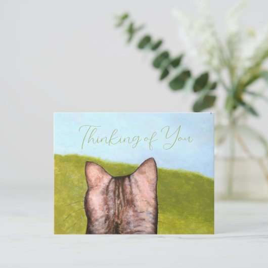 Cat in the Window  Postkarte (Stehend Vorderseite)