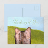 Cat in the Window  Postkarte (Vorne/Hinten)