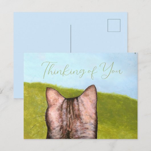 Cat in the Window  Postkarte (Vorne/Hinten)