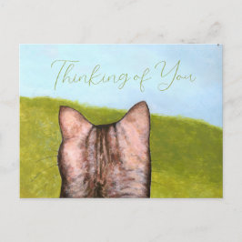 Cat in the Window  Postkarte