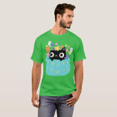 Cat Inhe Pot witzig T-Shirt (Vorne ganz)