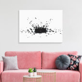 Cat Ink Platsch Leinwanddruck (Insitu (Wohnzimmer))