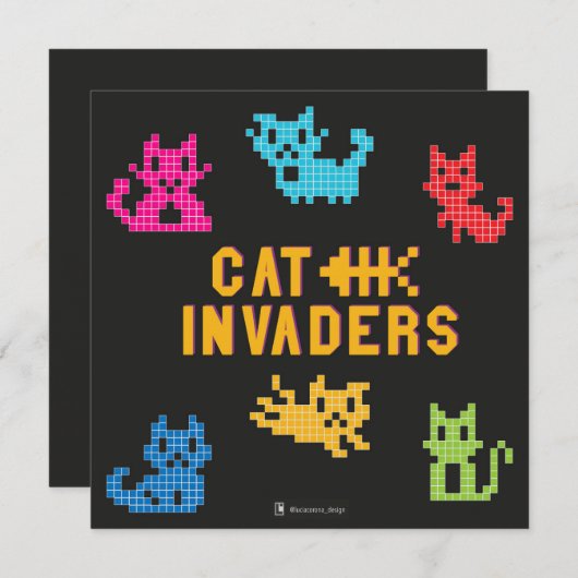 Cat Invaders (Vorne/Hinten)