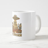 Cat Invasion UFO Jumbo-Tasse (Vorderseite Rechts)