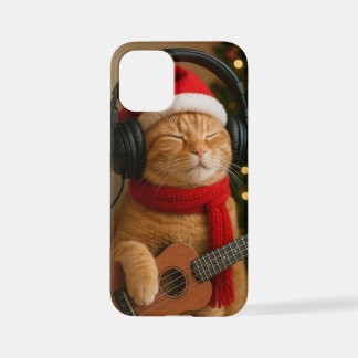 Cat iPhone 12 Mini Case Playing Christmas Music iPhone 12 Mini Hülle