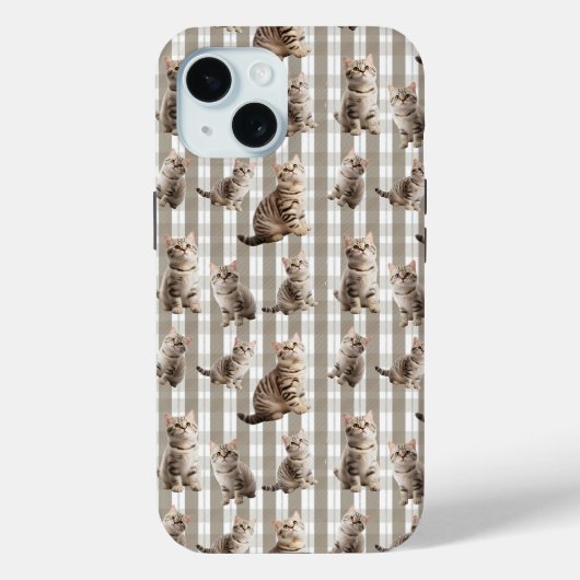 Cat iPhone 15 Phone Case (Rückseite)