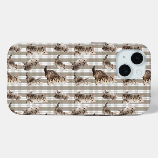 Cat iPhone 15 Phone Case (Rückseite (Horizontal))