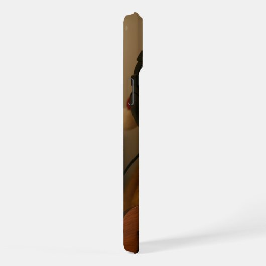 Cat iPhone 15 Plus Case Playing Christmas Music iPhone Hülle (Rechte Seite)