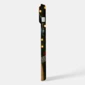 Cat iPhone 15 Plus Case Playing Christmas Music iPhone Hülle (Linke Seite)