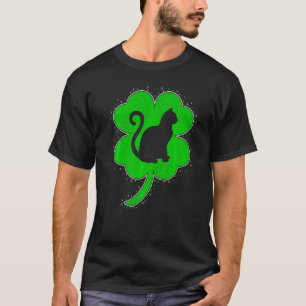 Cat Irish Kleeblatt Balinese Cat St Patrick S Day  T-Shirt
