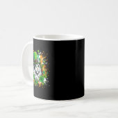 Cat Irish Patricks Day mit Leprechaun Hat Kaffeetasse (Vorderseite Links)