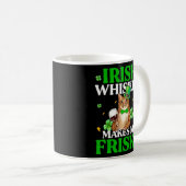 Cat Irish Whiskey macht mich Frisky St Patrick's D Kaffeetasse (VorderseiteRechts)