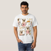 Cat is Cooking Food Breakfast T-Shirt (Vorne ganz)