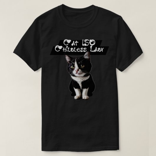 Cat ISO Kinderlose Lady Front T-Shirt (Design vorne)