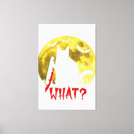 Cat It's Fall Y’all Pumpkin Autumn Halloween Cat F Leinwanddruck (Vorderseite)