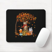 Cat It's Fall Y’all Pumpkins Autumn Halloween Cat Mousepad (Mit Mouse)