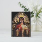 Cat Jesus Postkarte (Stehend Vorderseite)