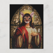 Cat Jesus Postkarte (Vorderseite)
