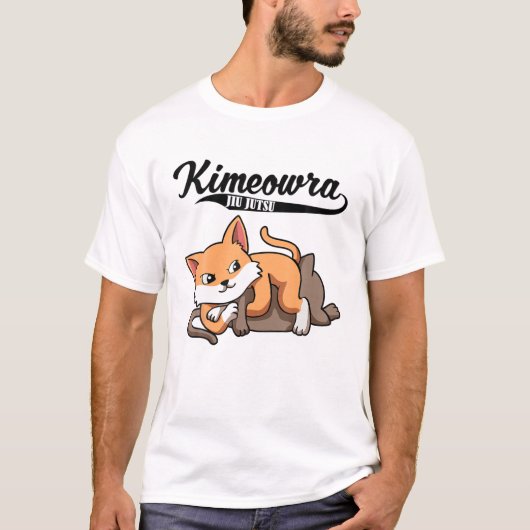 Cat Jiu Jitsu Kimura Kimeowra Niedlich Kawaii BJJ T-Shirt (Vorderseite)